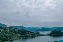 Islands on Lake Kivu in Rwanda