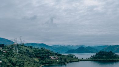 Islands on Lake Kivu in Rwanda